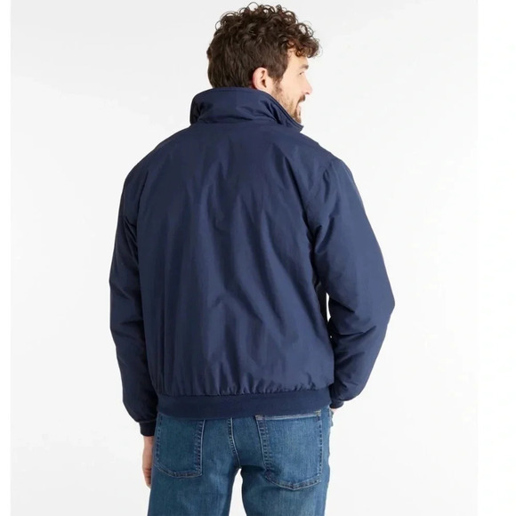 LL BEAN men’s warm up jacket fleece lined item 205107 - Picture 2 of 6